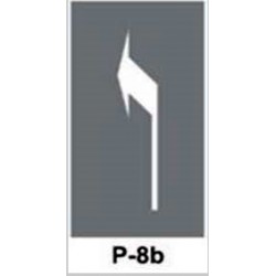 Szablon P8b P8d Strzałka w prawo / w lewo