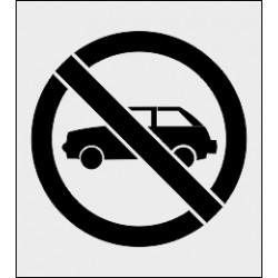 Szablon malarski Zakaz parkowania