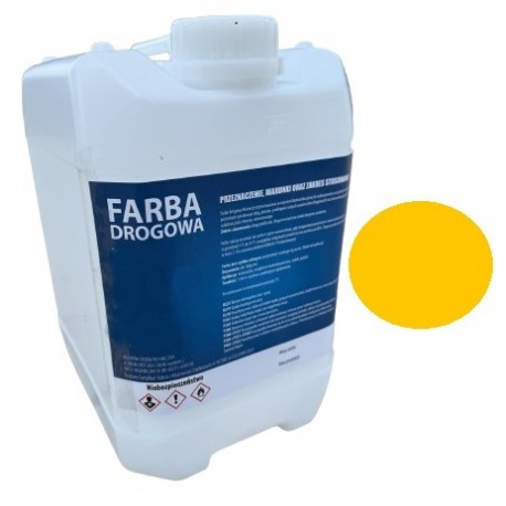 Farba Drogowa do Betonu Posadzki Żółta 5kg